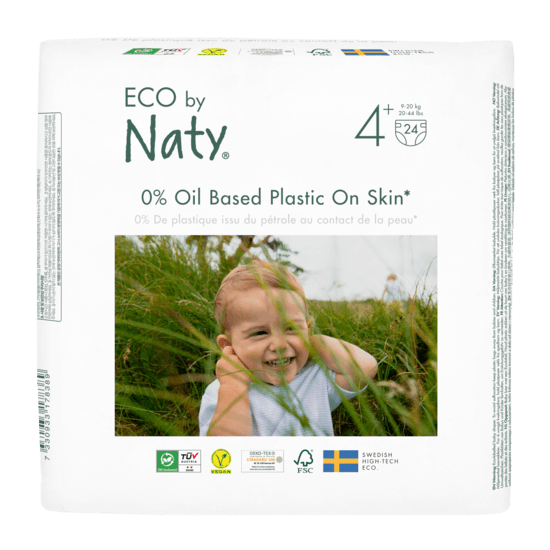 Naty Blöjor Storlek 4+ (9-20 kg) 24 st