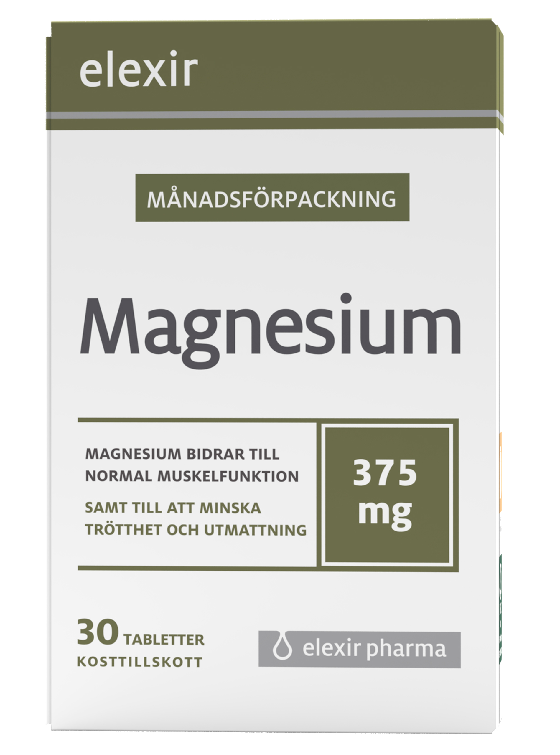 Elexir Pharma Magnesium 375 mg 30 tabletter
