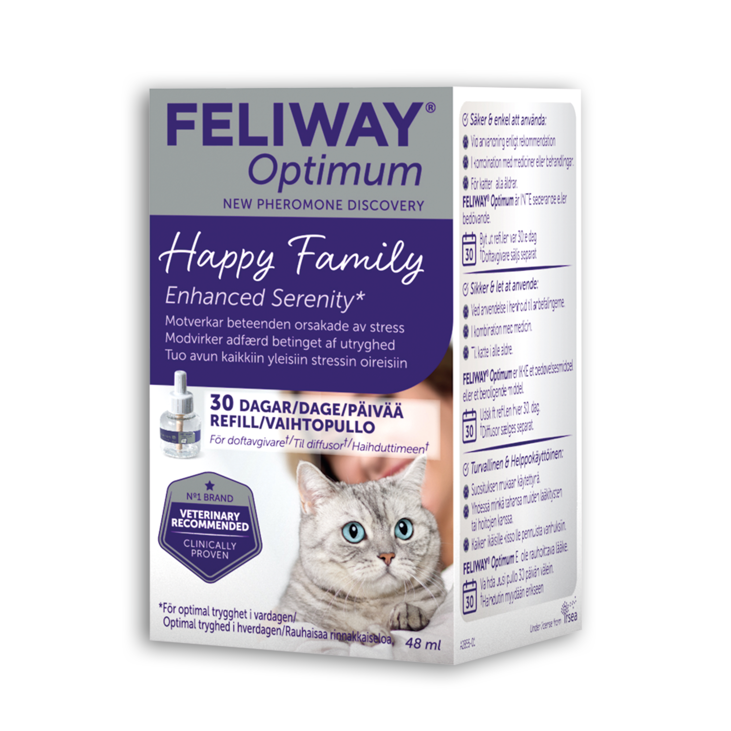 Alternativ bild 1 för Feliway Optimum Refill 48 ml (1-pack)