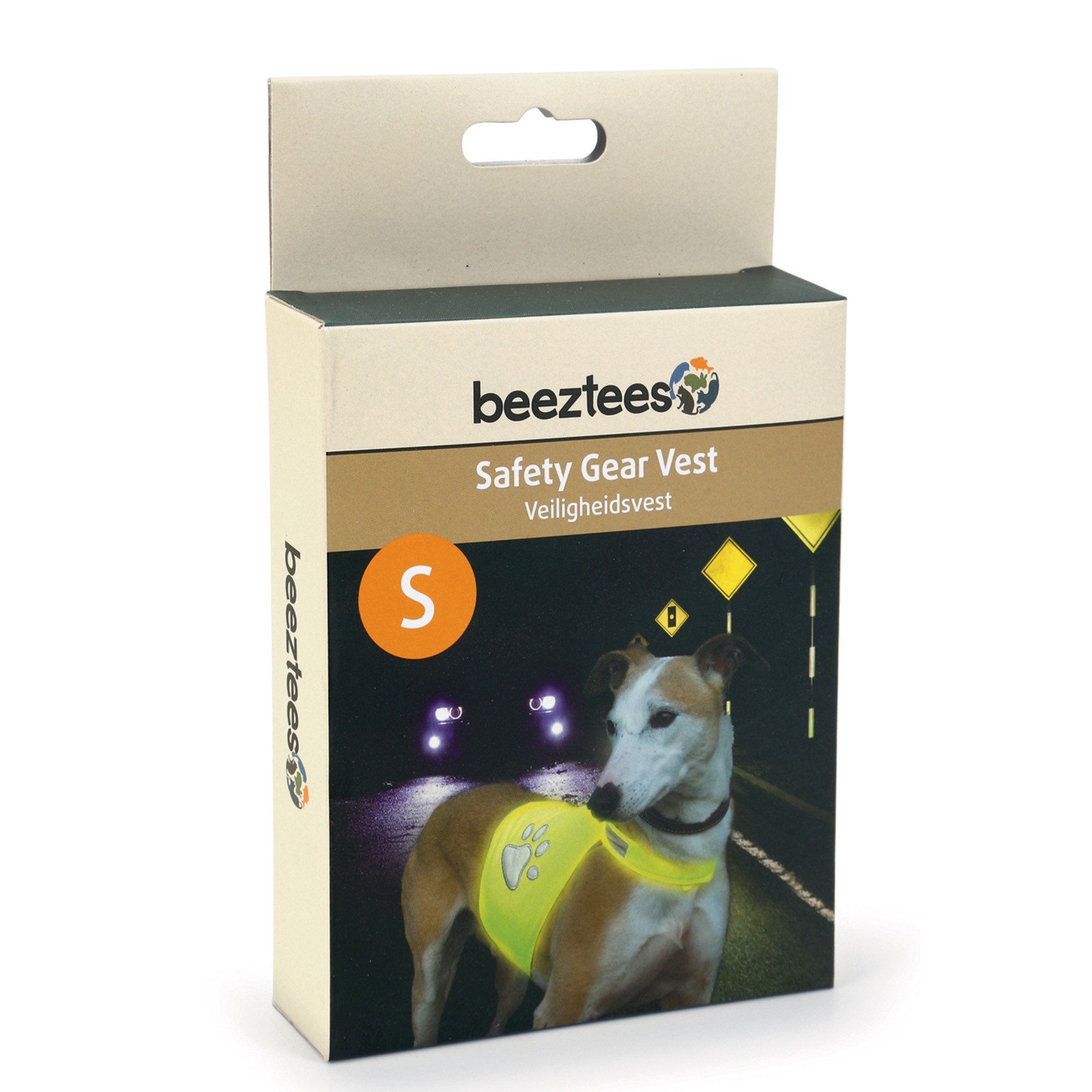 Beeztees Reflexväst Gul För Hund Small