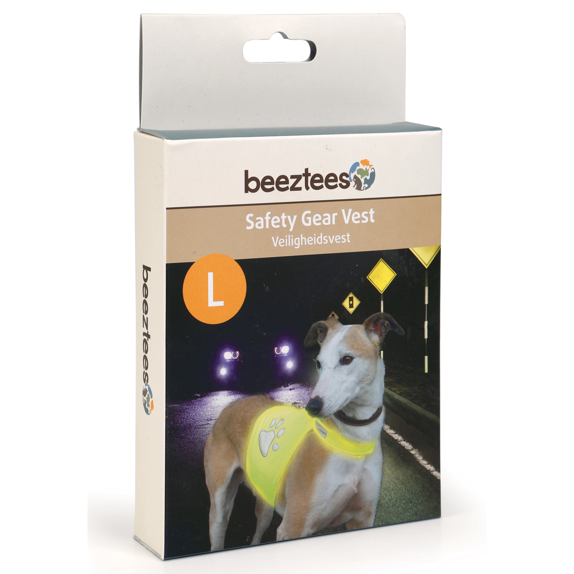 Beeztees Reflexväst Gul För Hund Large