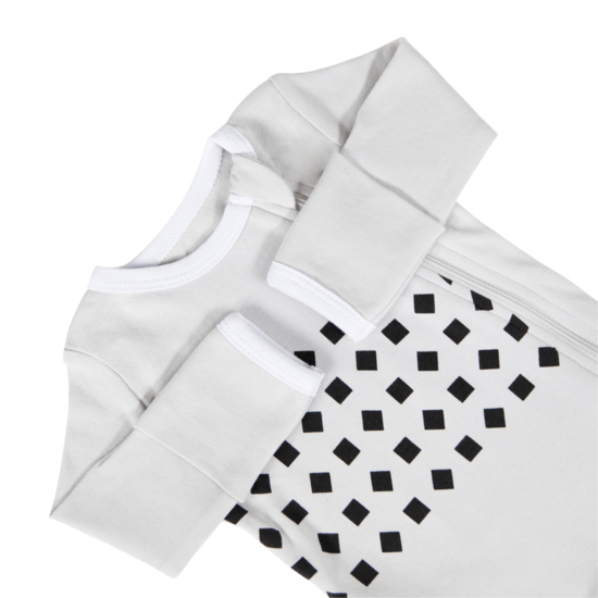 Nanit Breathing Wear Pyjamas Nyfödd Grå