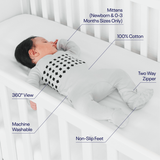 Nanit Breathing Wear Pyjamas 6mån Grå