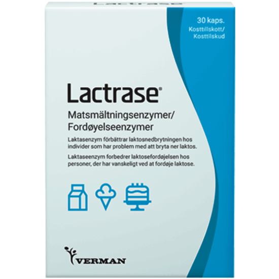 Lactrase laktasenzym, kapslar 30 st
