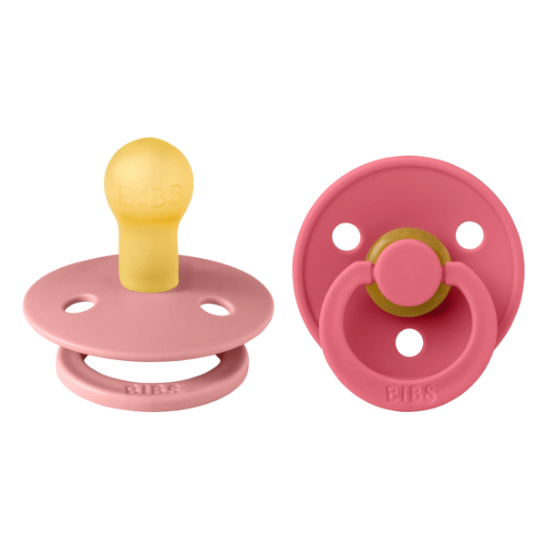BIBS Colour Latex Size 1 Dusty Pink/Coral 2-pack