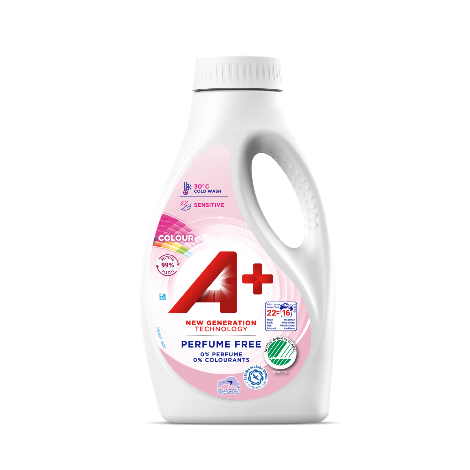 Alternativ bild 1 för Aplus A+ Sensitive Colour Flytande Tvättmedel 880 ml