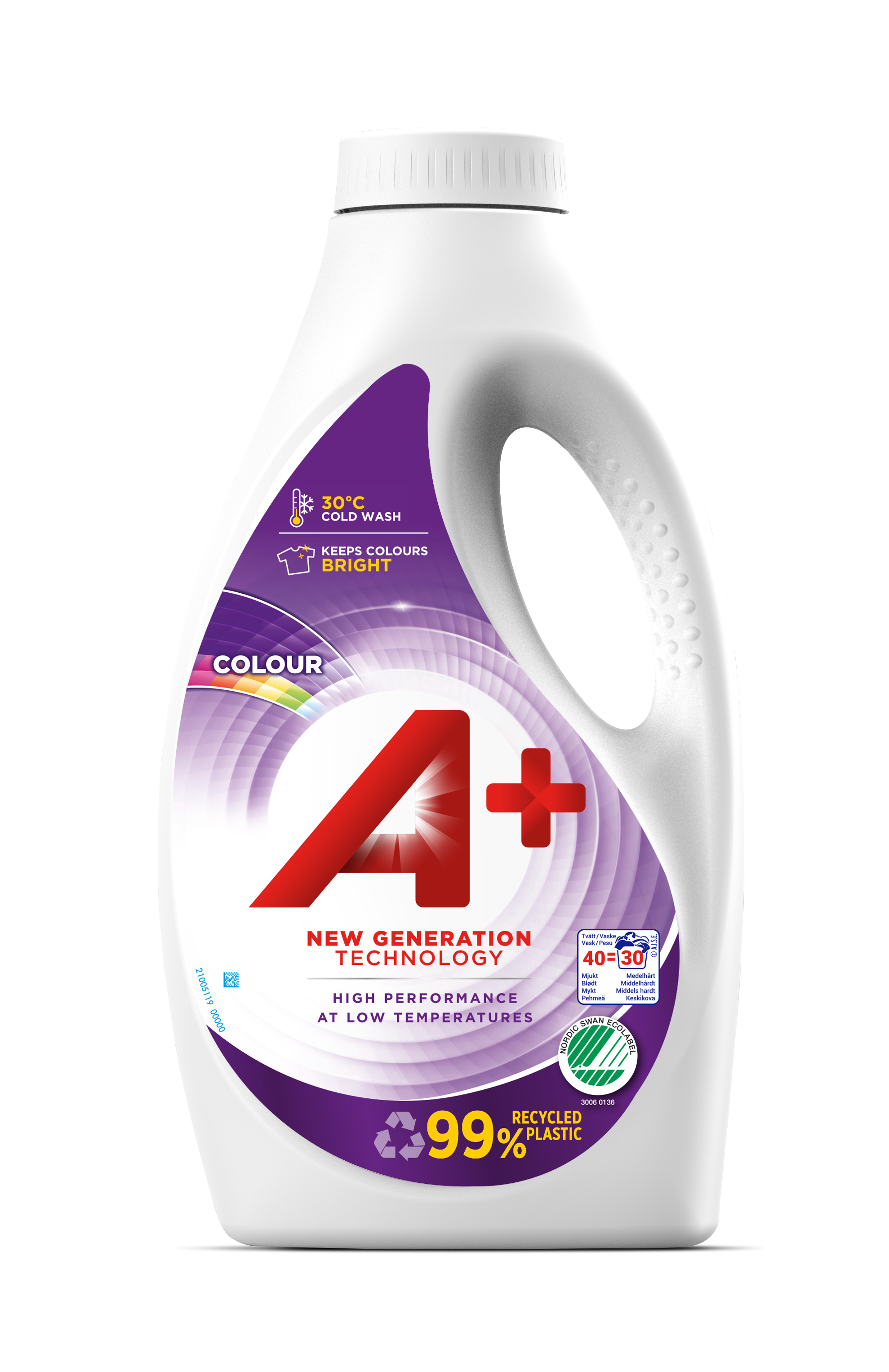 A+ Colour Flytande Tvättmedel 1600 ml