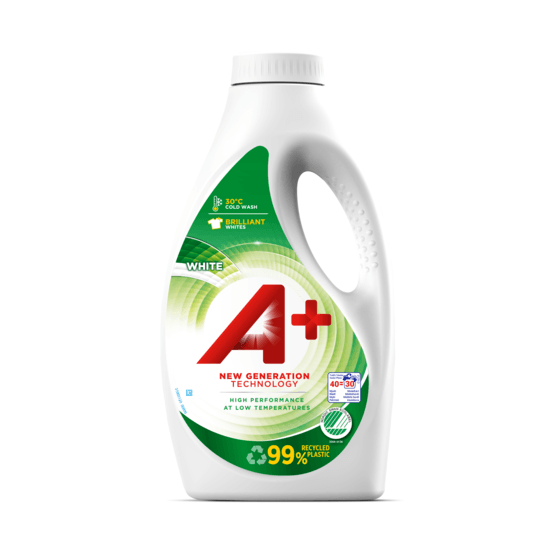 A+ White Flytande Tvättmedel 1600 ml
