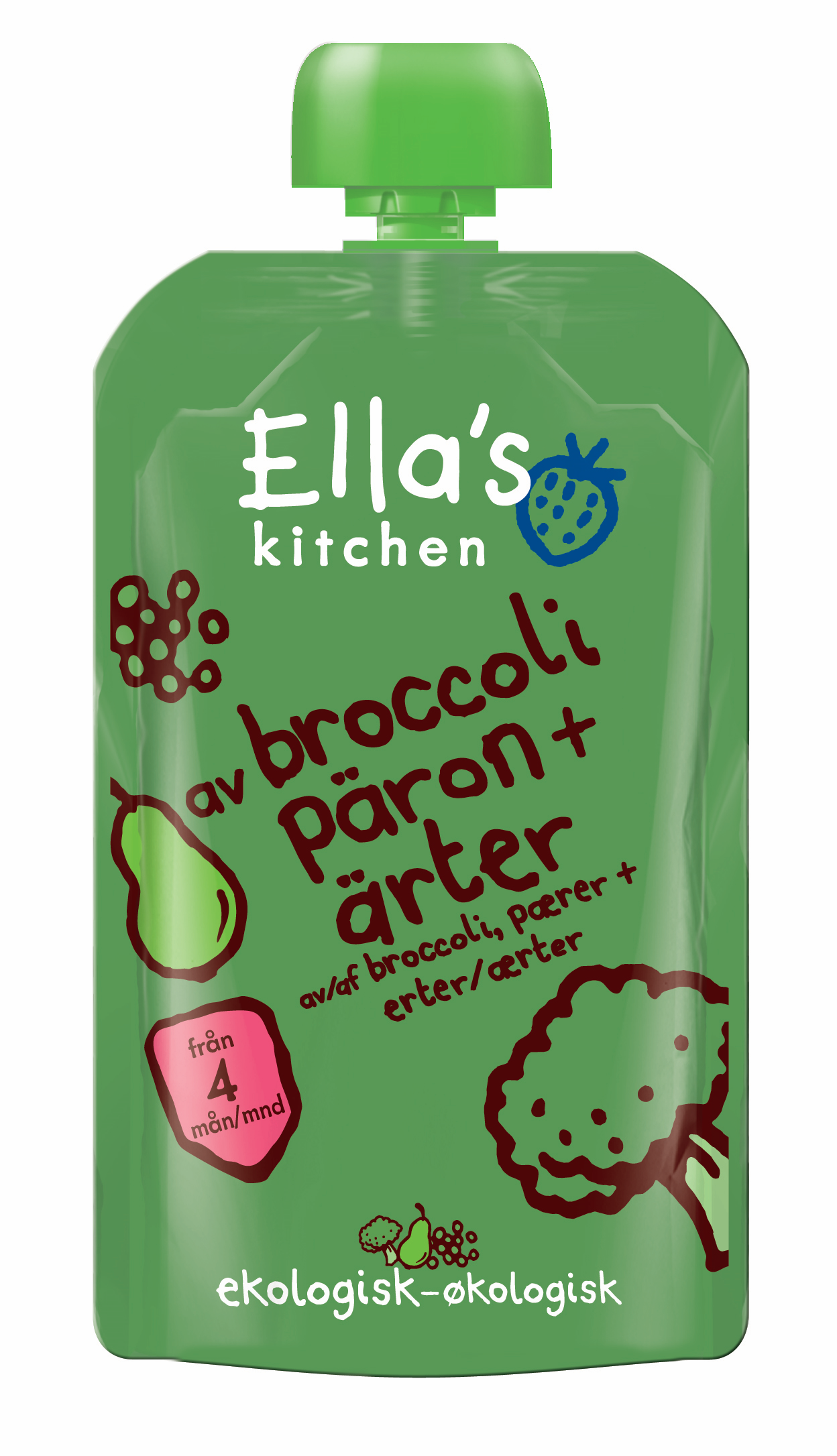 Ella's Kitchen Puré Broccoli Päron Ärtor 120 g