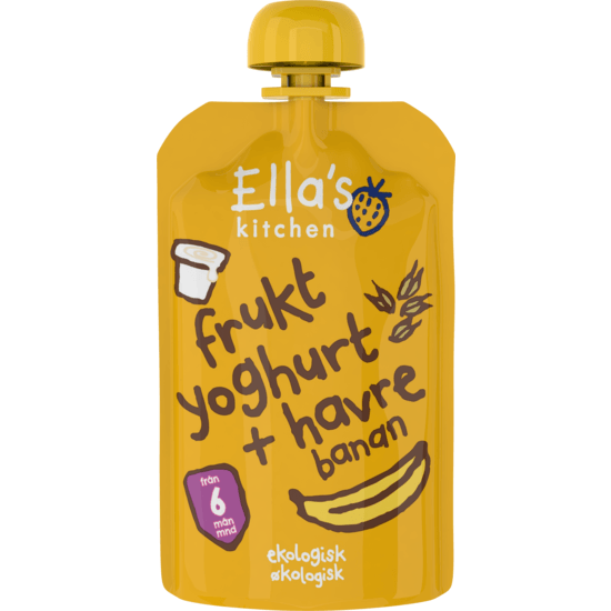Ella's Kitchen Frukt Yogurt + Havre Banan 100 g