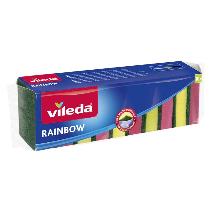 Vileda Rainbow Skrubbsvamp 10-pack