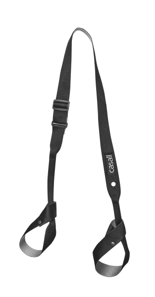 Casall ECO Yoga Mat Solid Carry Strap Black