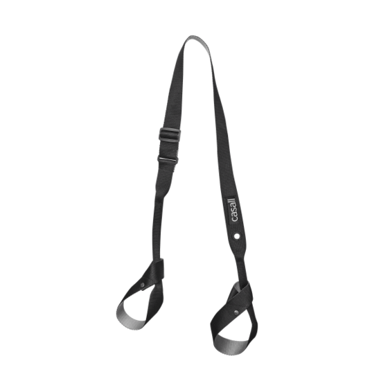 Casall ECO Yoga Mat Solid Carry Strap Black