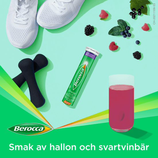 Berocca Energy Cassis & Berries 15 brustabletter