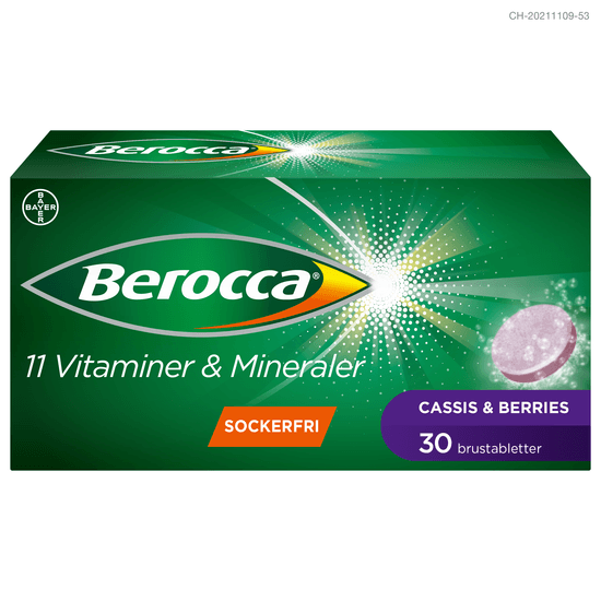 Berocca Energy Cassis & Berries 30 brustabletter