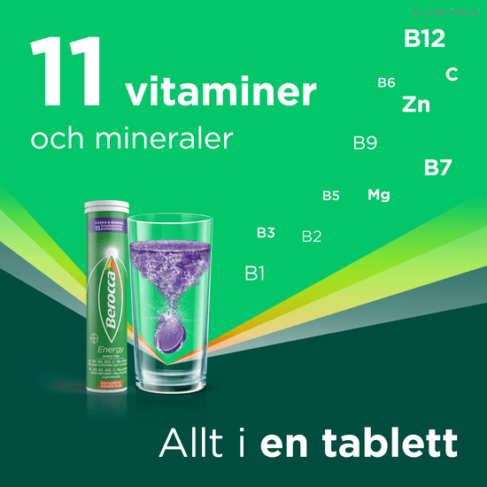 Berocca Energy Cassis & Berries 30 brustabletter
