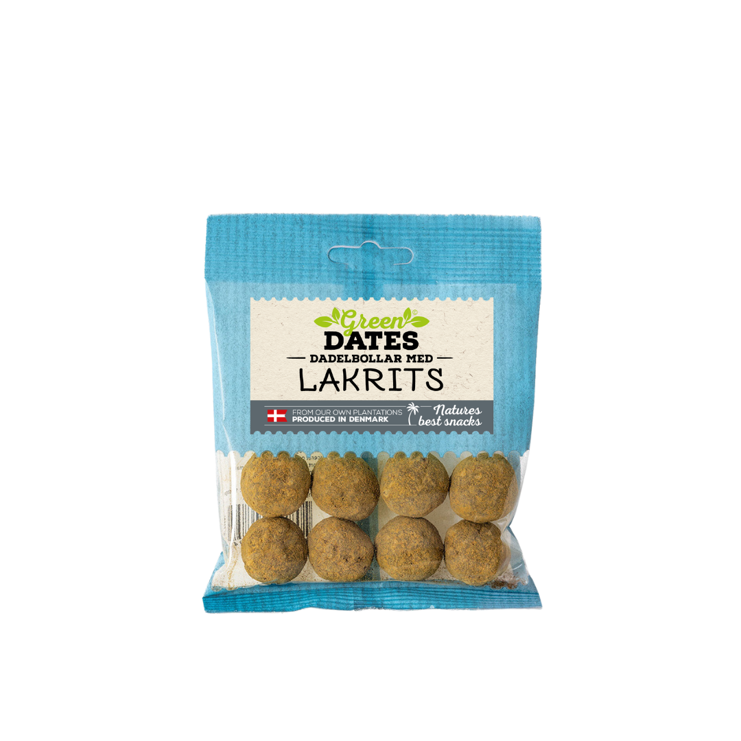 Green Dates Dadelbollar med Lakrits 70 g