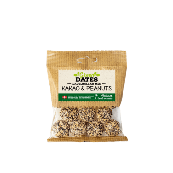 Green Dates Dadelbollar med Kakao & Peanuts 70 g 