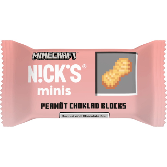 Nicks Minecraft Minis Peanöt Choklad Blocks 160 g