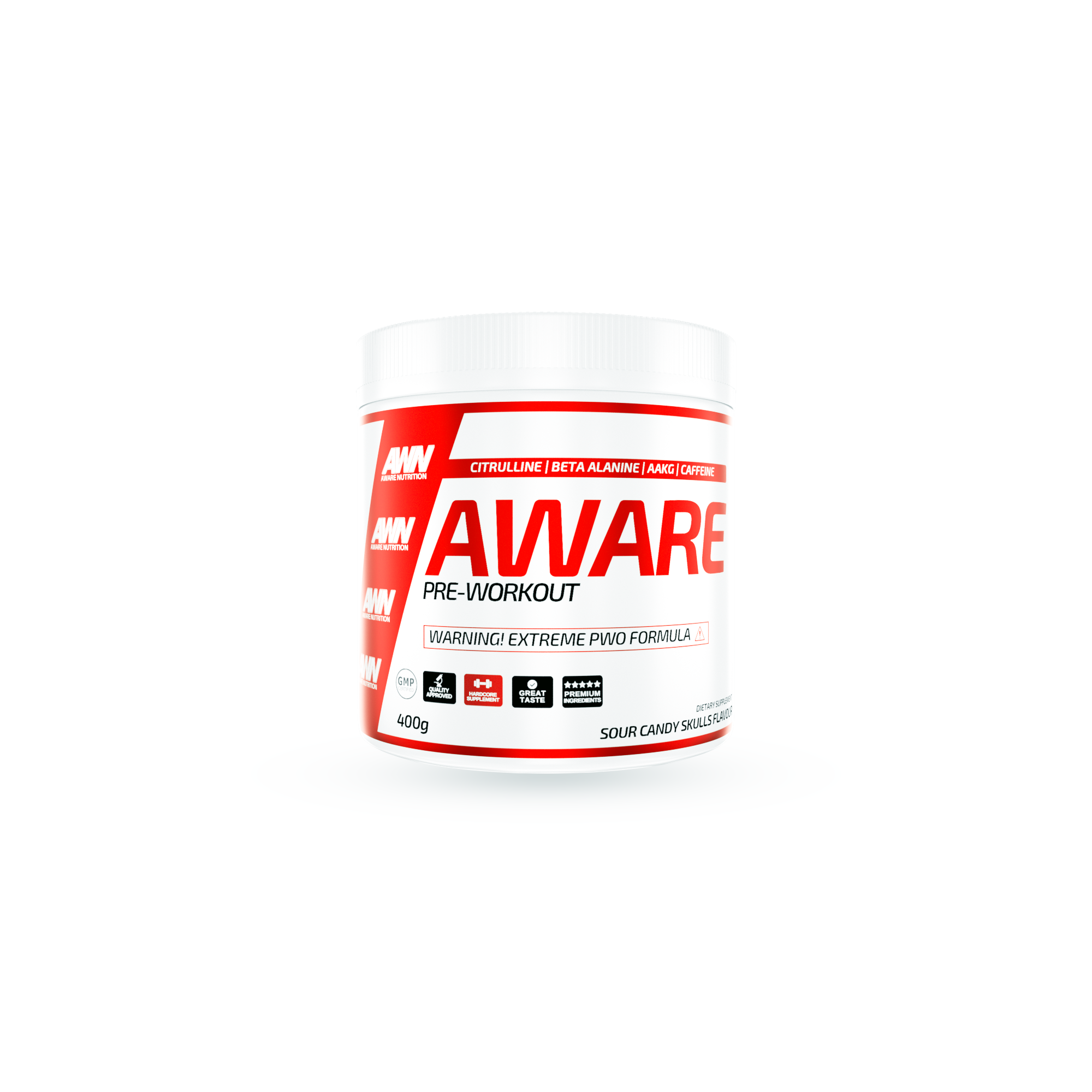 Aware Nutrition PWO Sour Candy Skulls 400 g