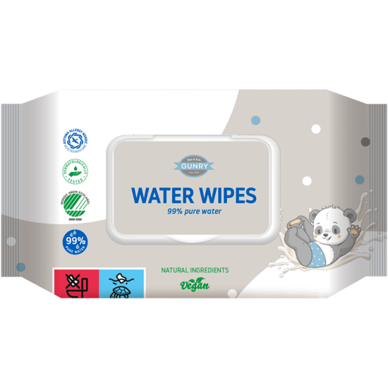 Gunry Baby Water Wipes 63-pack