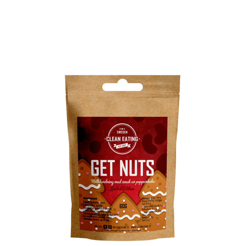 Clean Eating Get Nuts Pepparkaka 60 g