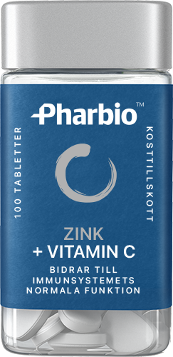 Pharbio Zink + Vitamin C 100 tablett