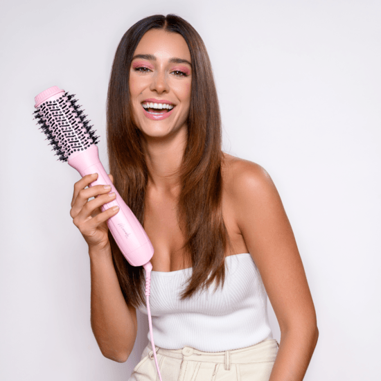 Mermade Hair Blow Dry Brush Pink