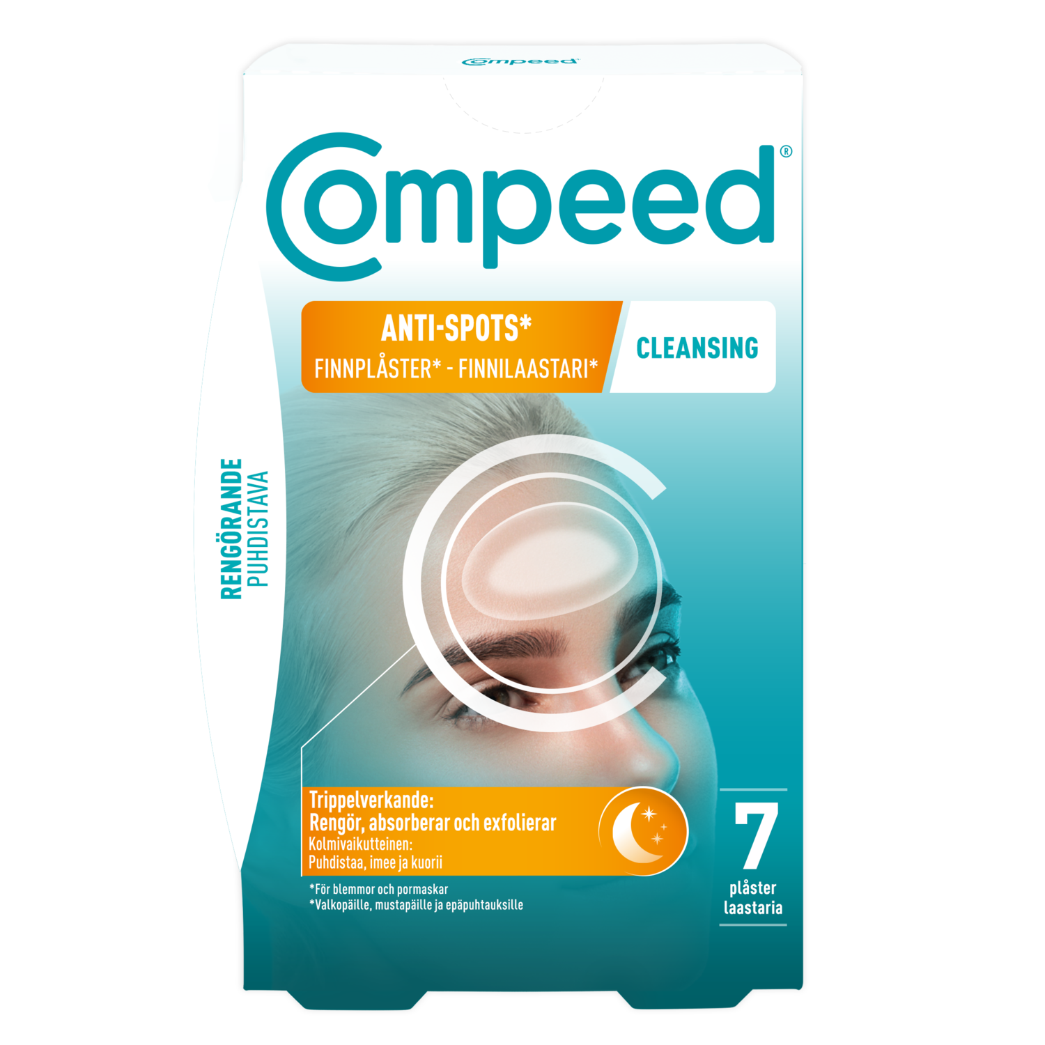 Alternativ bild 1 för Compeed Finnplåster Cleansing 7 st