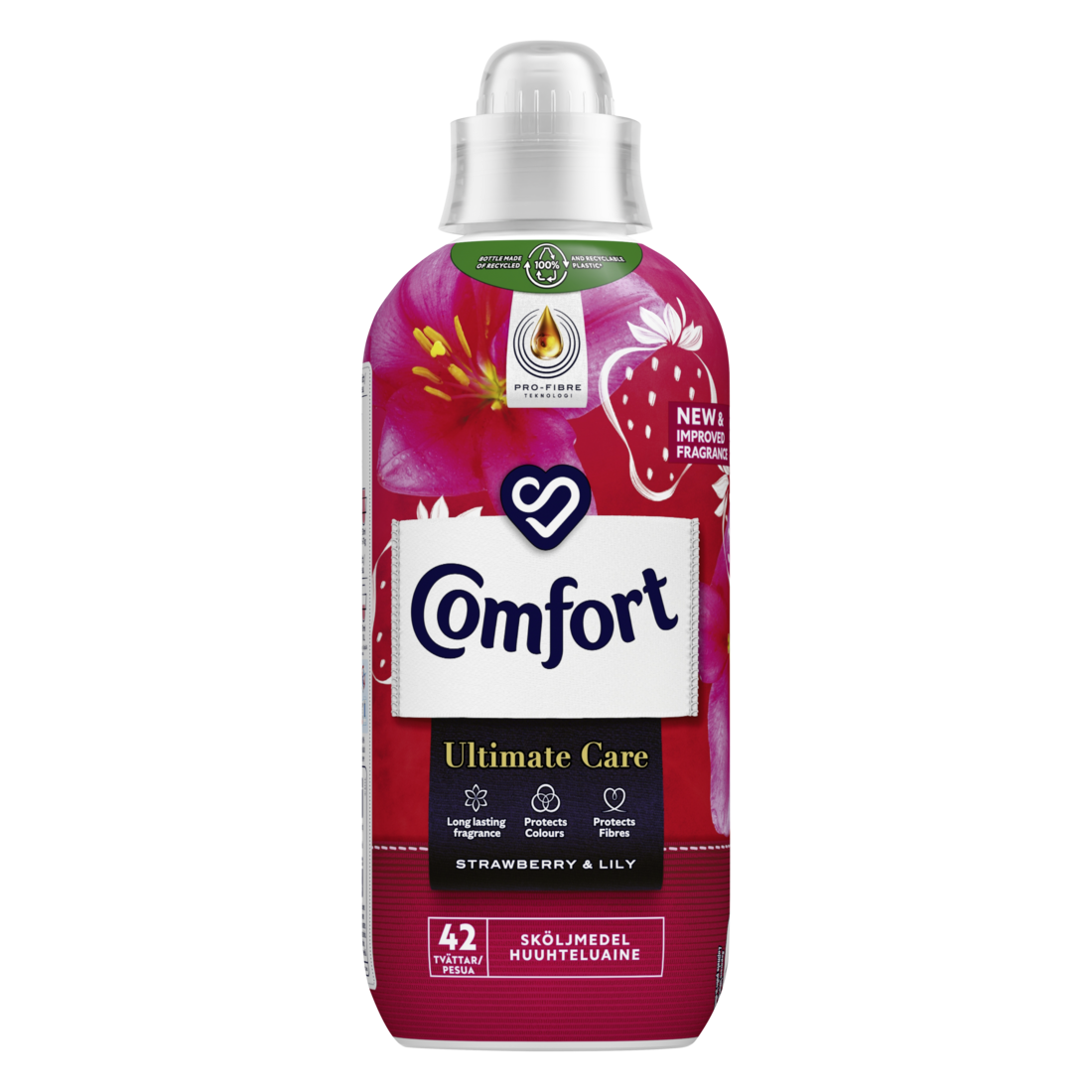 Comfort Ultimate Care Sköljmedel Strawberry & Lily 762 ml