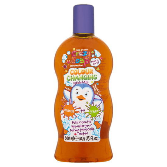 Kids Stuff Crazy Bubble Bath Orange to Green 300 ml