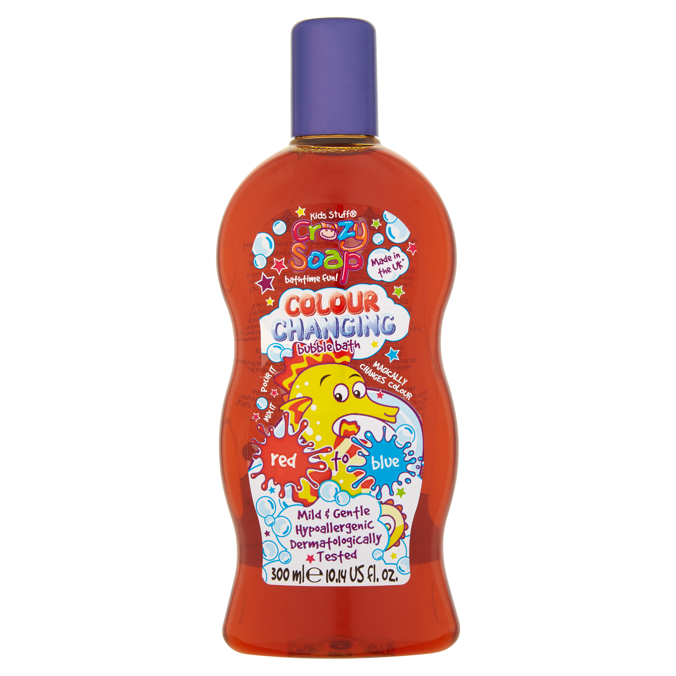 Kids Stuff Crazy Bubble Bath Red to Blue 300 ml