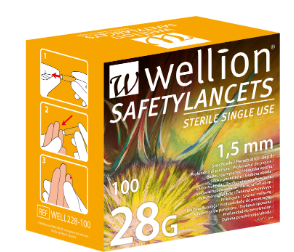 Wellion Säkerhetslancett  28 g 100-pack