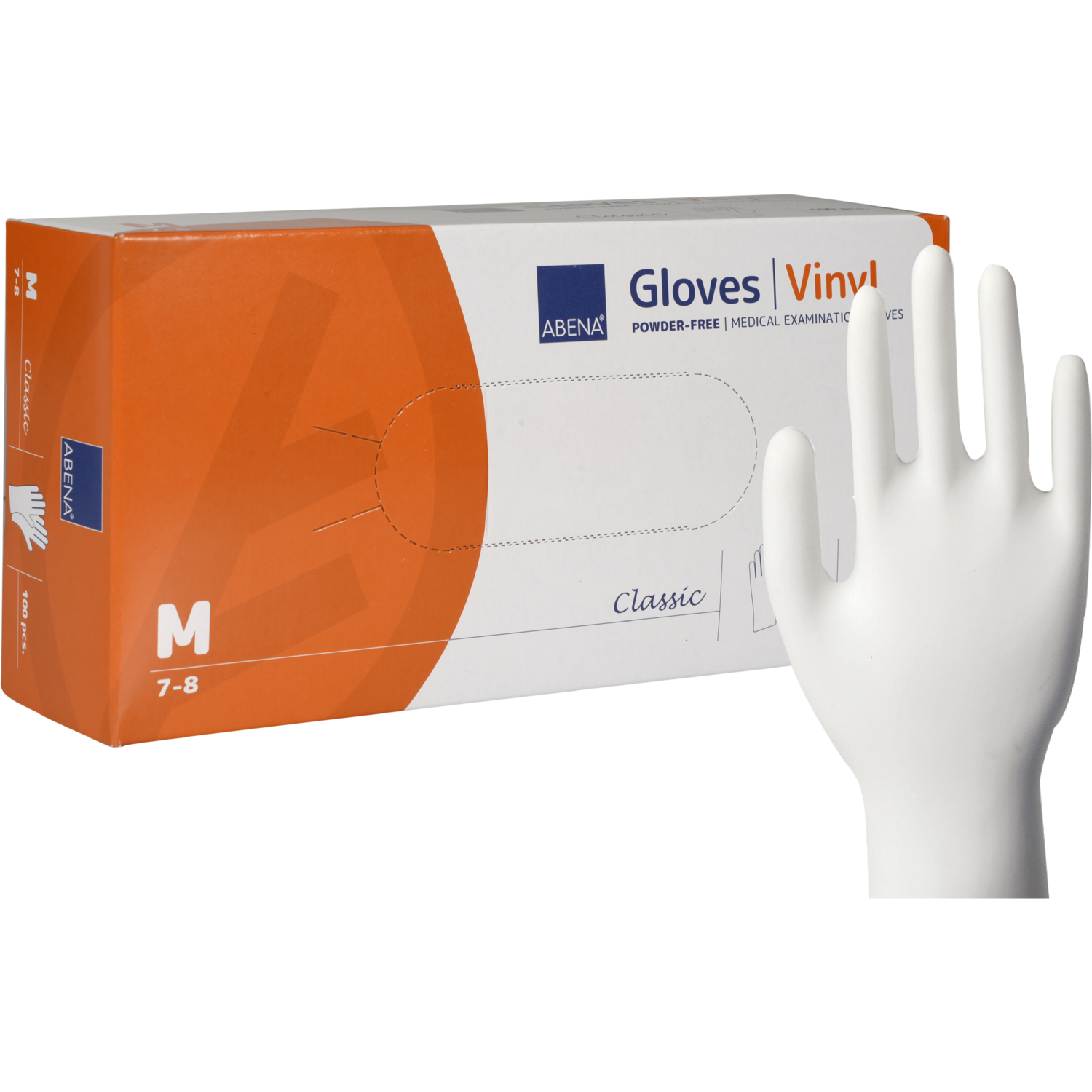 Alternativ bild 1 för ABENA Classic Vinyl Transparent Puderfri M 100-pack
