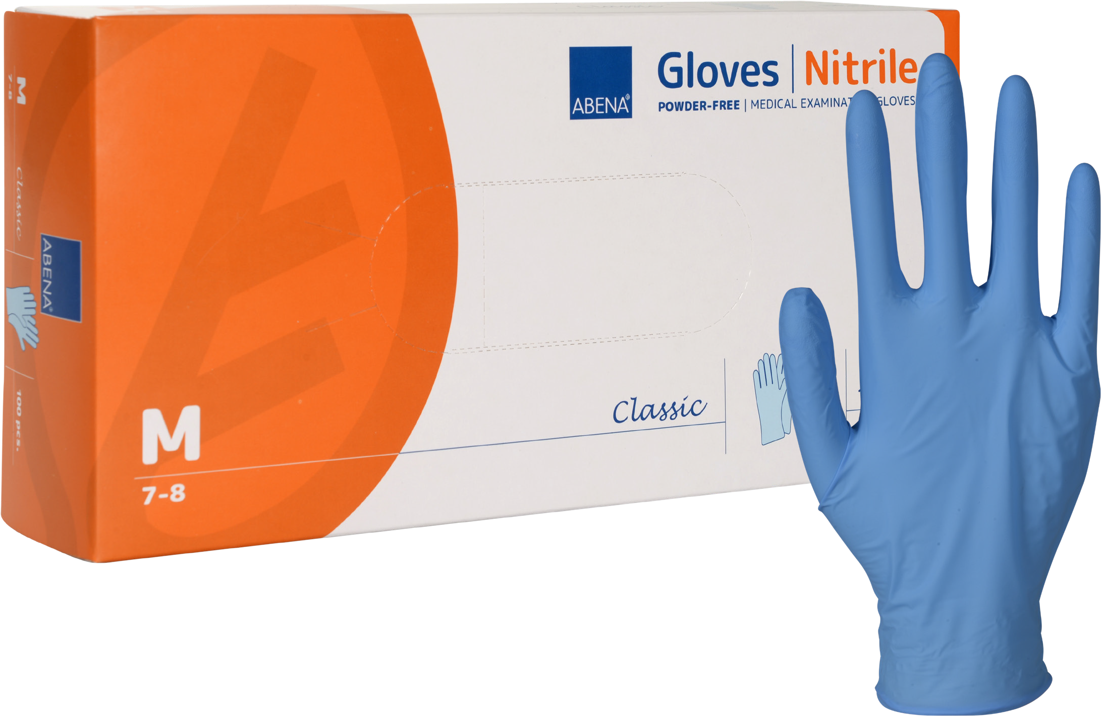 ABENA Classic Nitril Blå M 100-pack