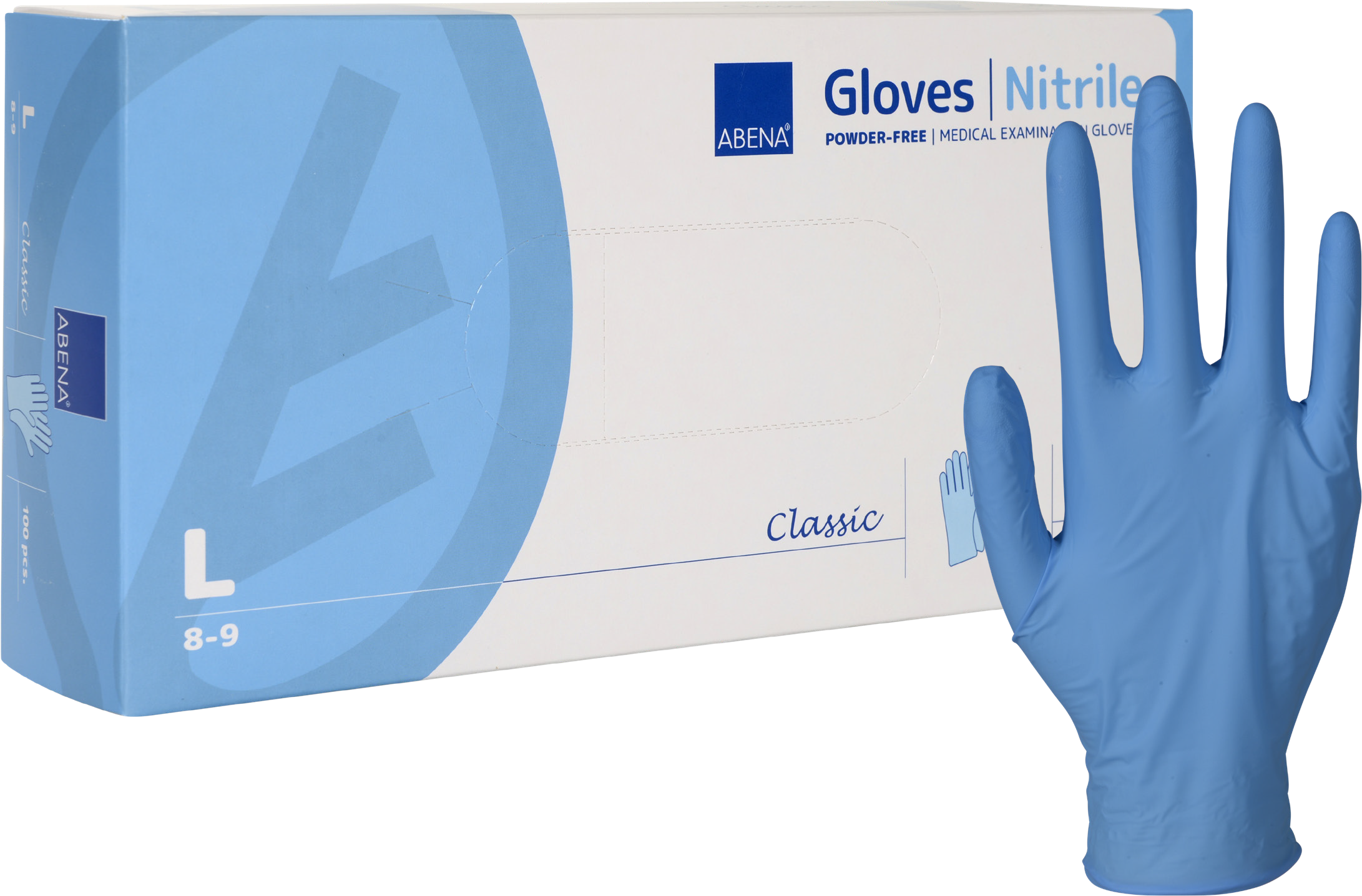 ABENA Classic Nitril Blå L 100-pack