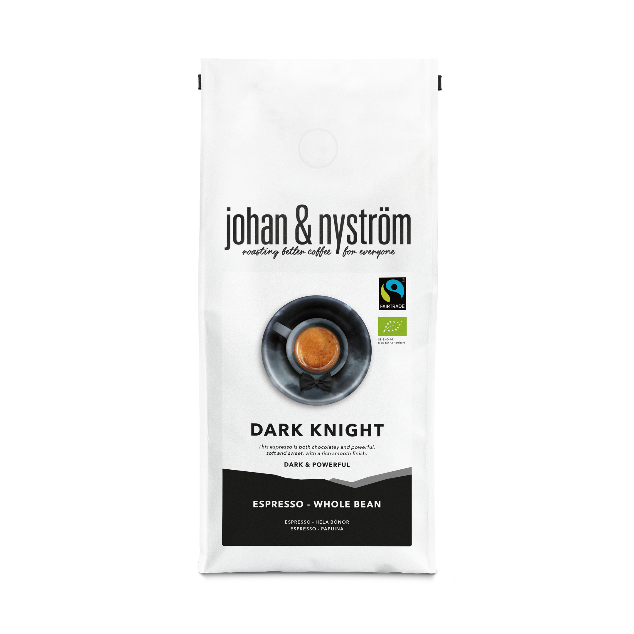 Johan & Nyström Dark Knight Espresso Fairtrade Organic 500 g