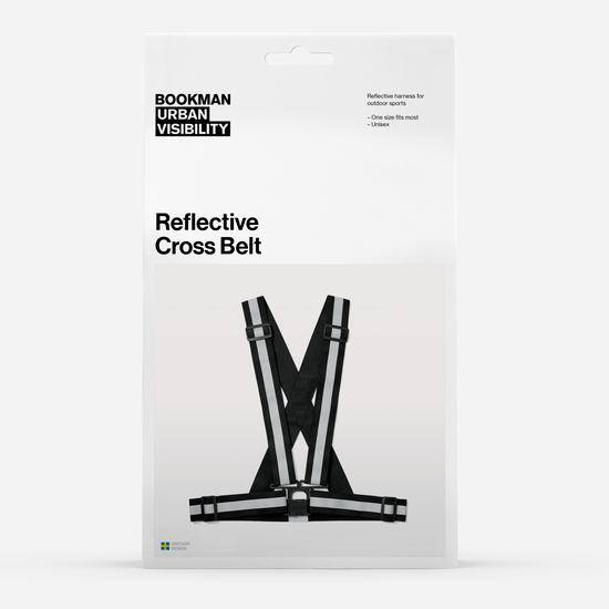 Bookman Urban Visibility Reflective Cross Belt Black