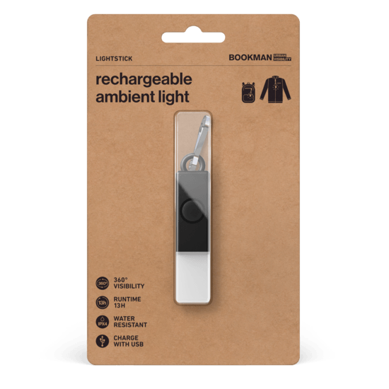 Bookman Urban Visibility Lightstick Black