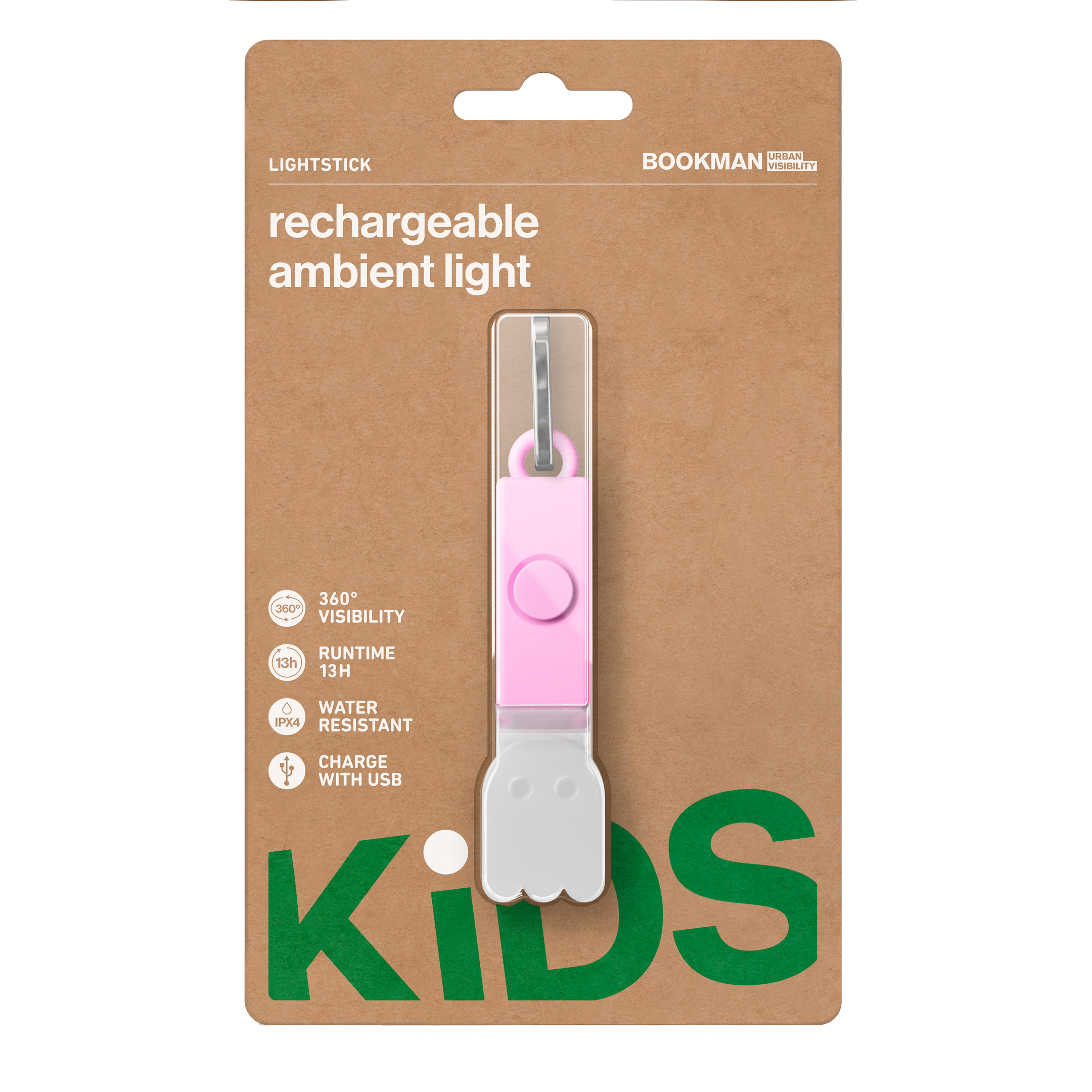 Bookman Urban Visibility Lightstick Ghost Pink