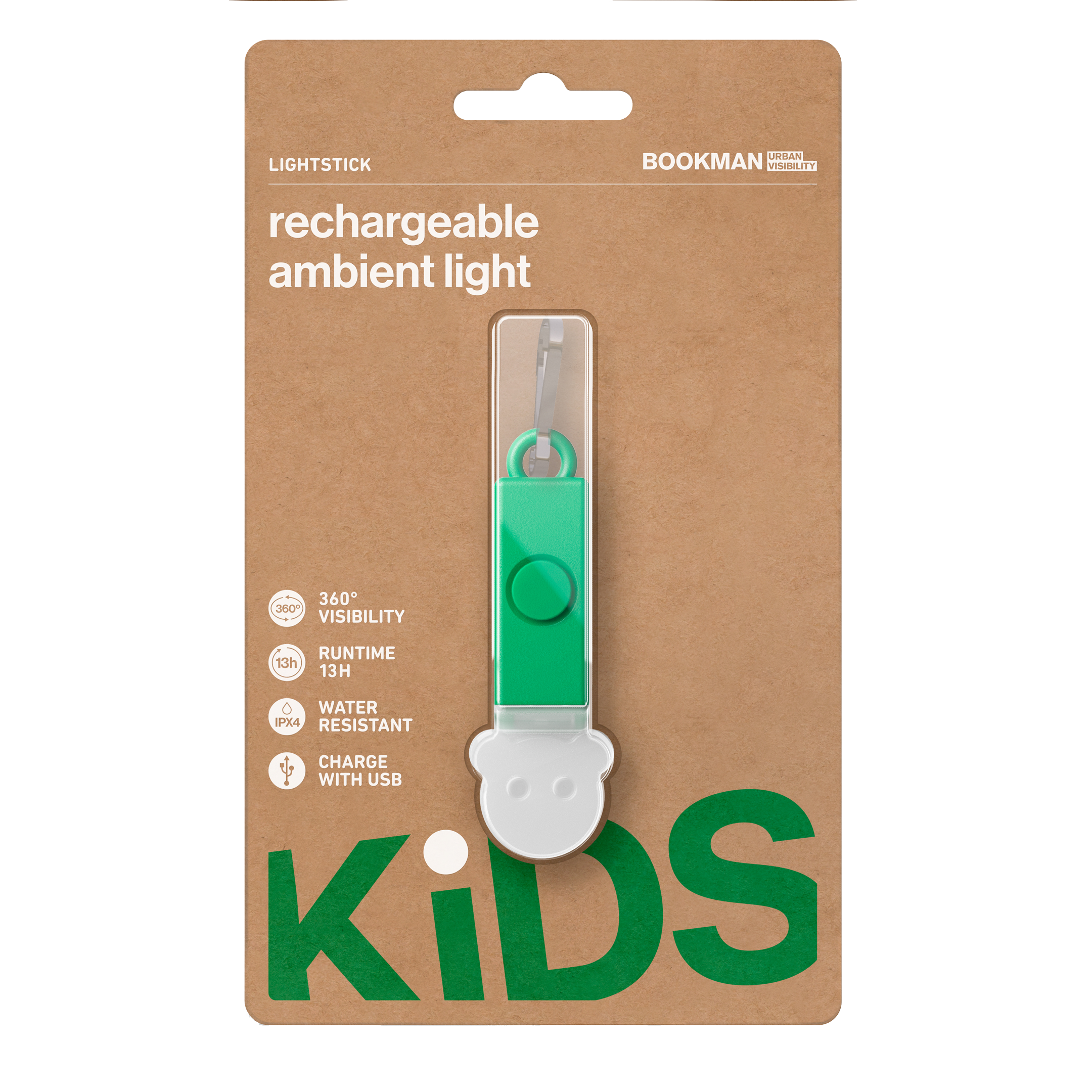 Bookman Urban Visibility Lightstick Bear Green