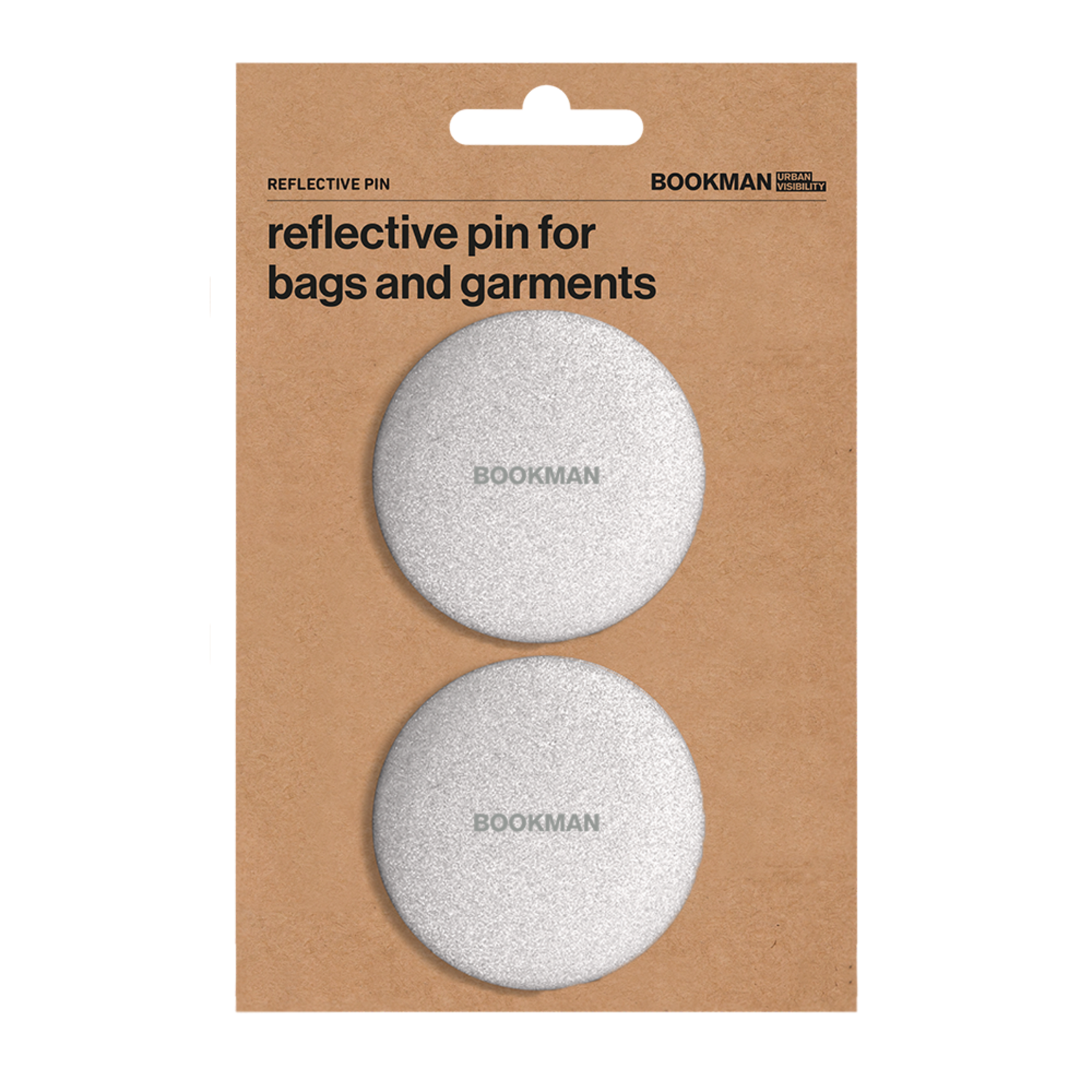 Alternativ bild 1 för Bookman Urban Visibility Reflective Pins Silver