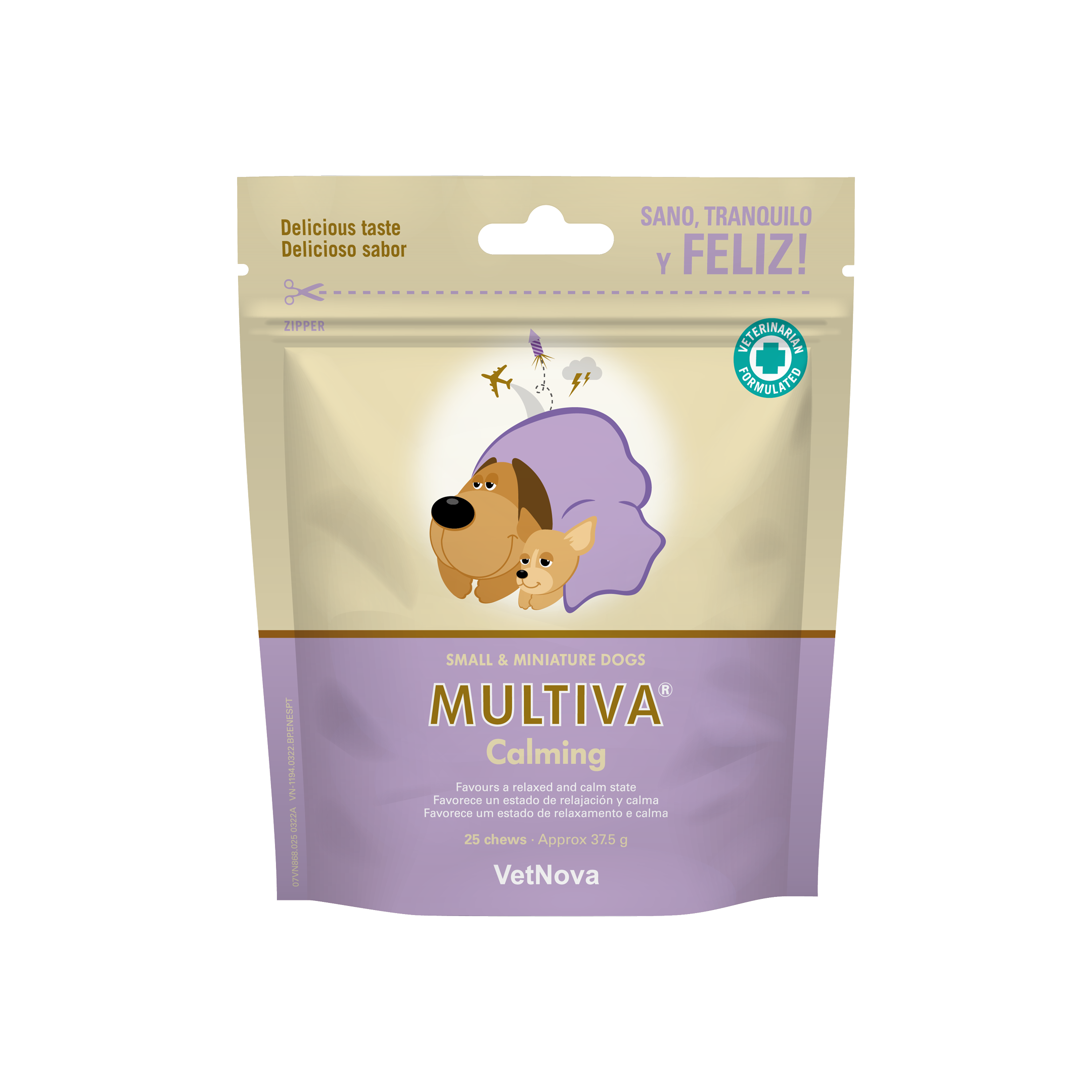 Vetnova Multiva Calming Liten och Miniatyr Hund 25 st