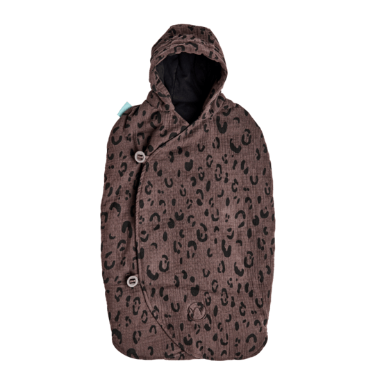 Najell Muslin Baby Overall Leopard Brown