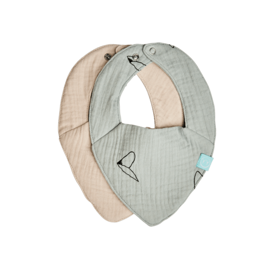 Najell Dregglis Muslin Dream Mint-Ivory White 2-pack
