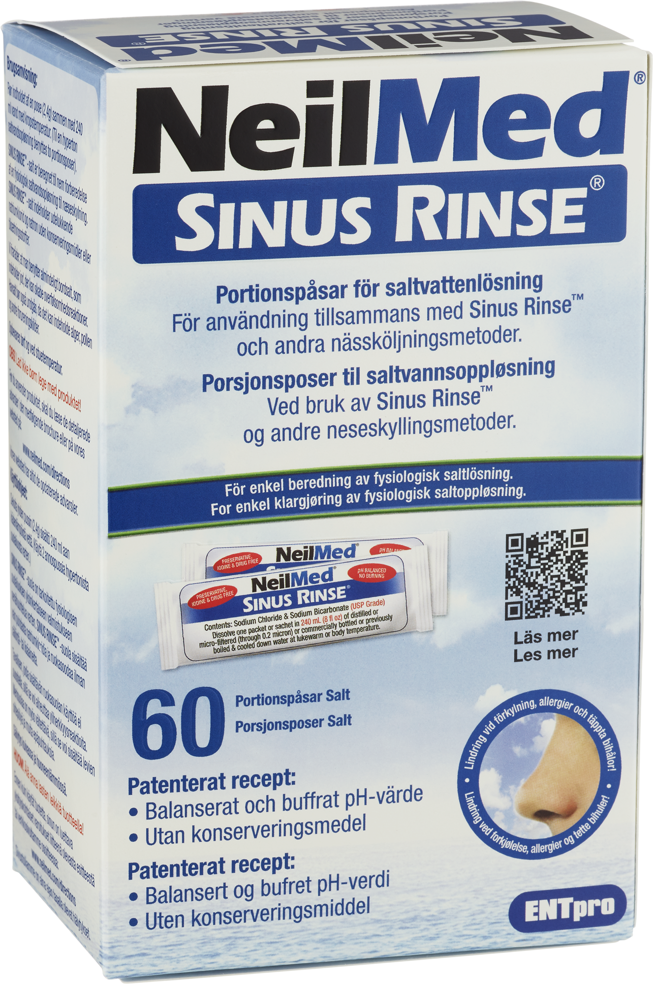 NeilMed Sinus Rinse Refill 60 saltpåsar