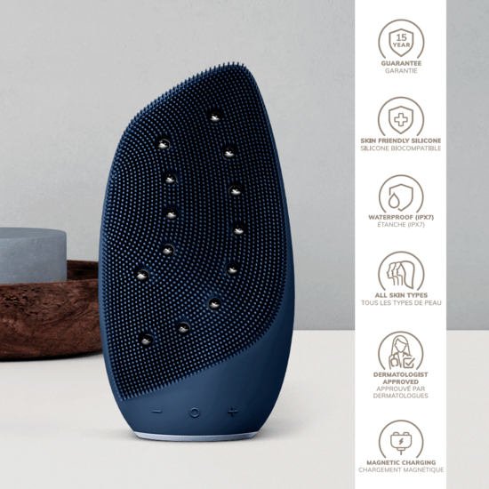 GESKE Sonic Thermo Facial Brush & Face-Lifter 8 in 1 Blue