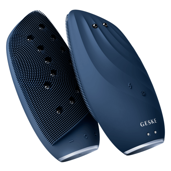 GESKE Sonic Thermo Facial Brush & Face-Lifter 8 in 1 Blue