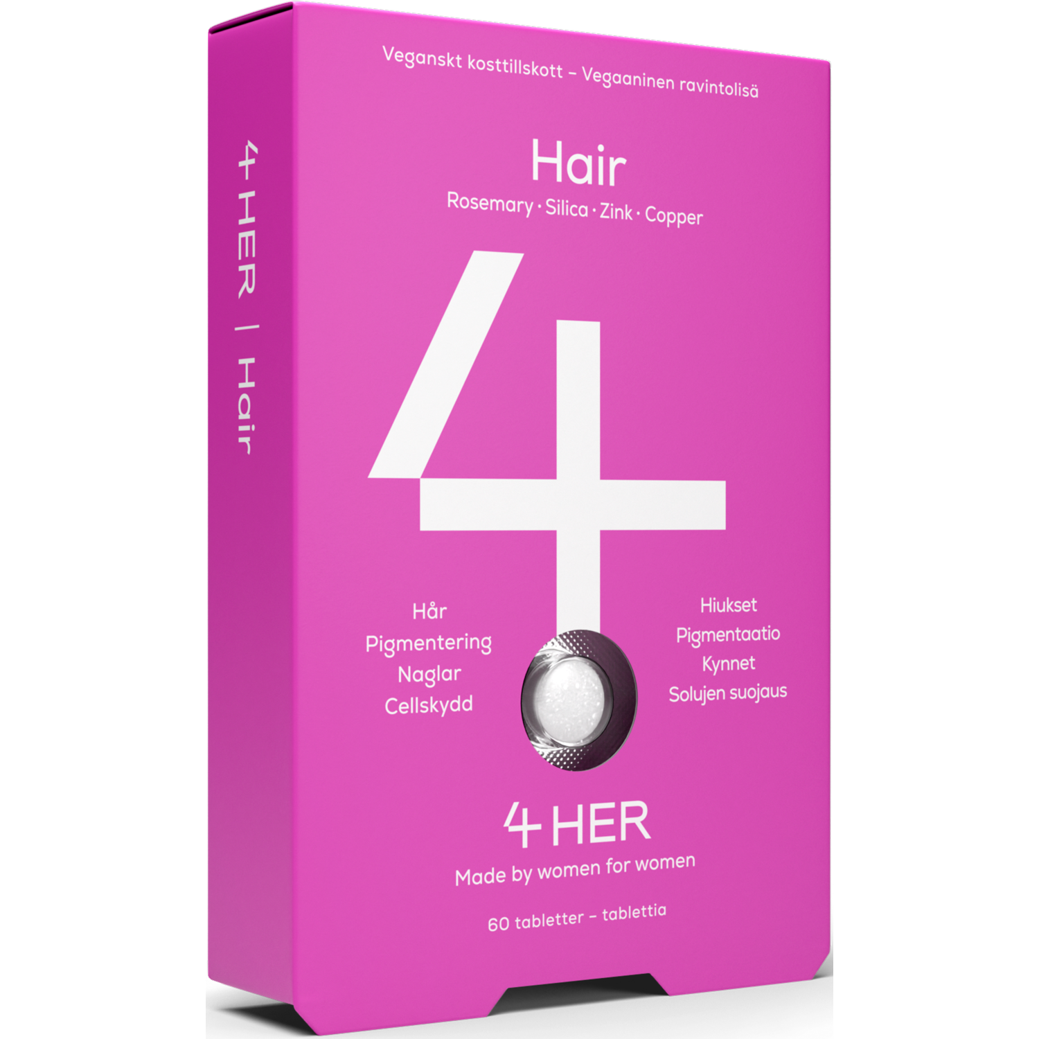 Alternativ bild 1 för 4Her Hair Kosttillskott 60 tabletter