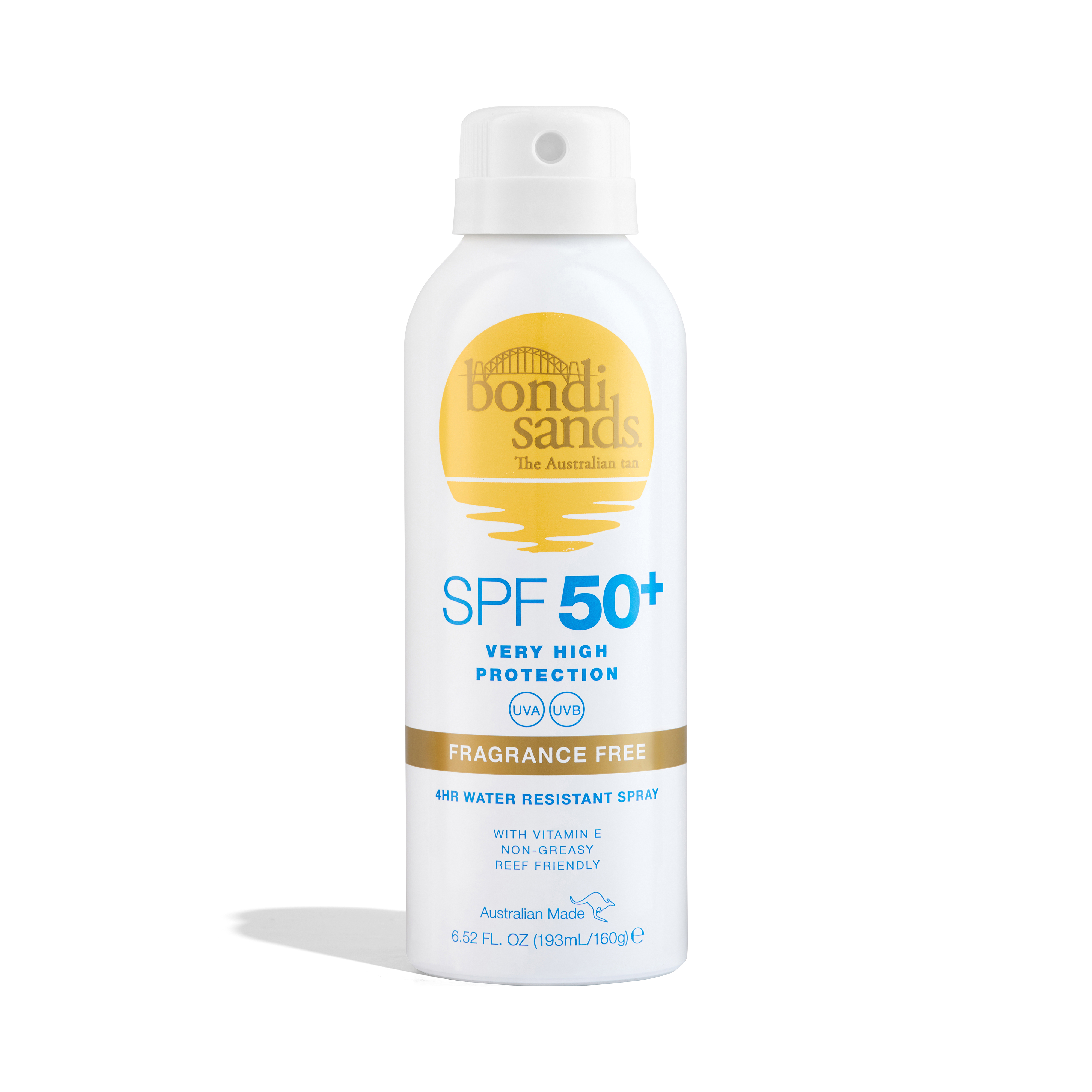 Bondi Sands SPF50+ Fragrance Free Suncreen Spray 160 g